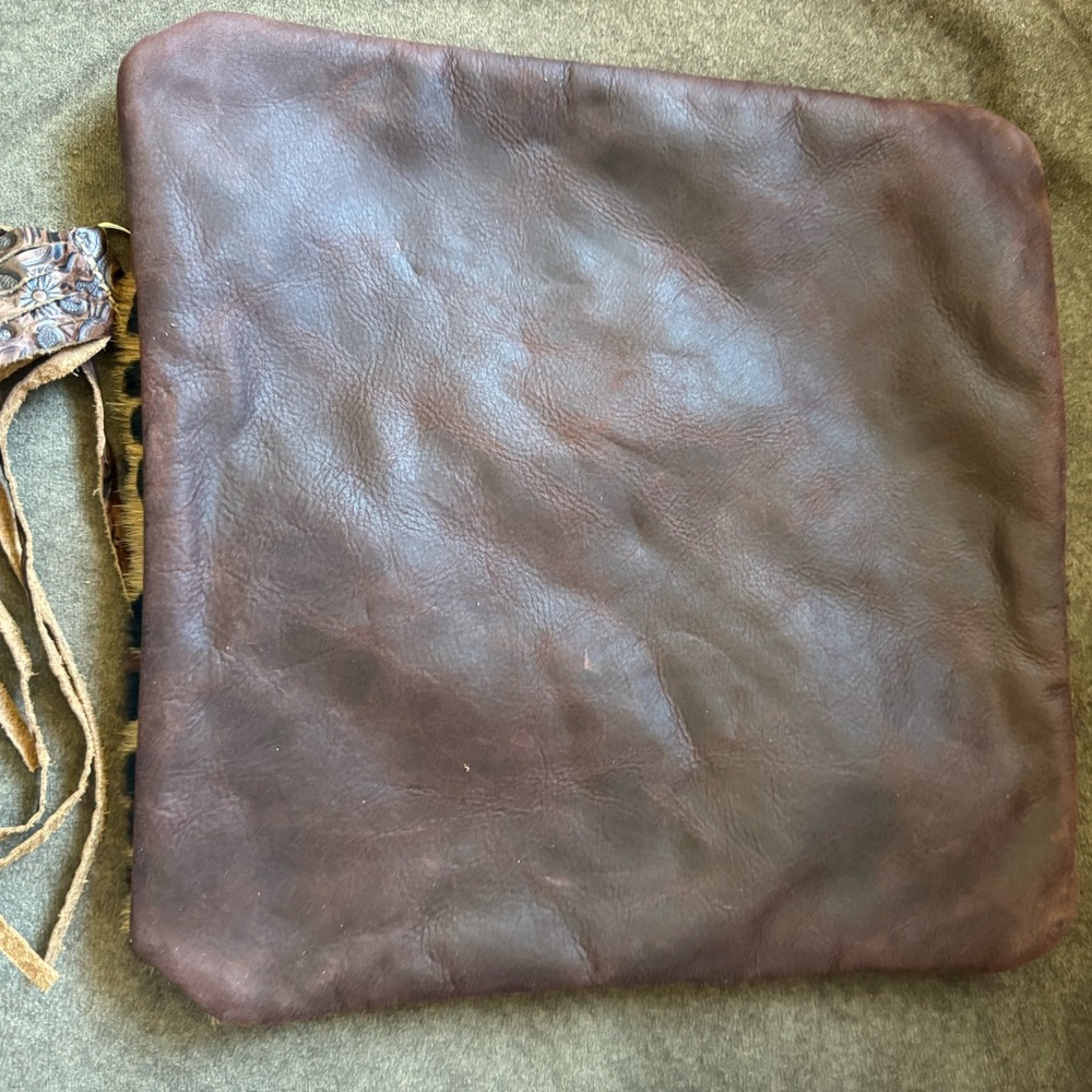 Cowhide Jewelry Makeup Bag - Picture 2 of 7